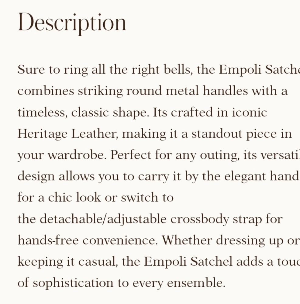 NWT Patricia Nash Empoli Satchel in Latte color - Picture 8 of 9
